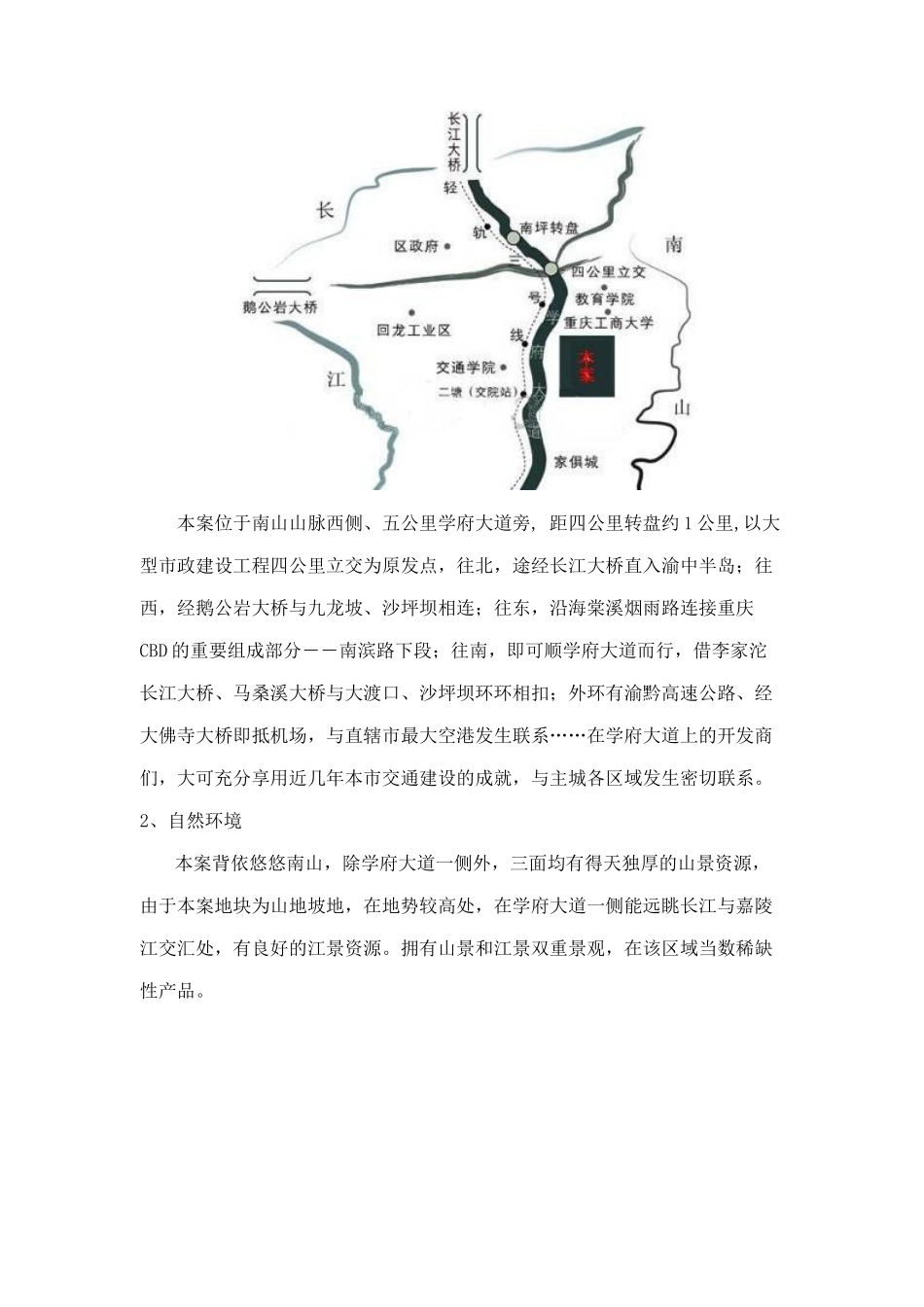 重庆碾盘沟项目市场调研报告_第2页