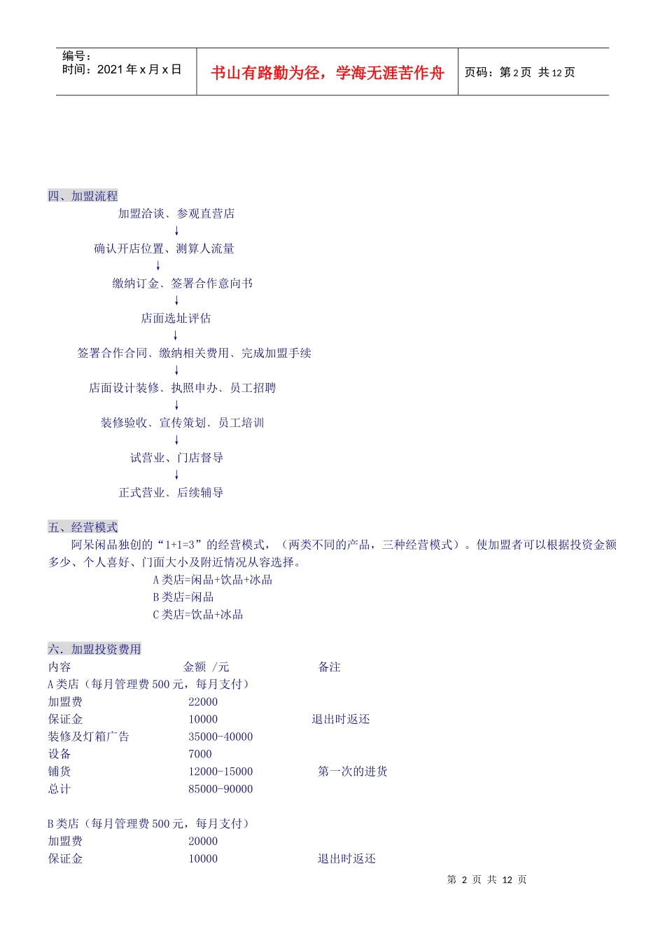 阿呆闲品门店营业员工作手册_第2页
