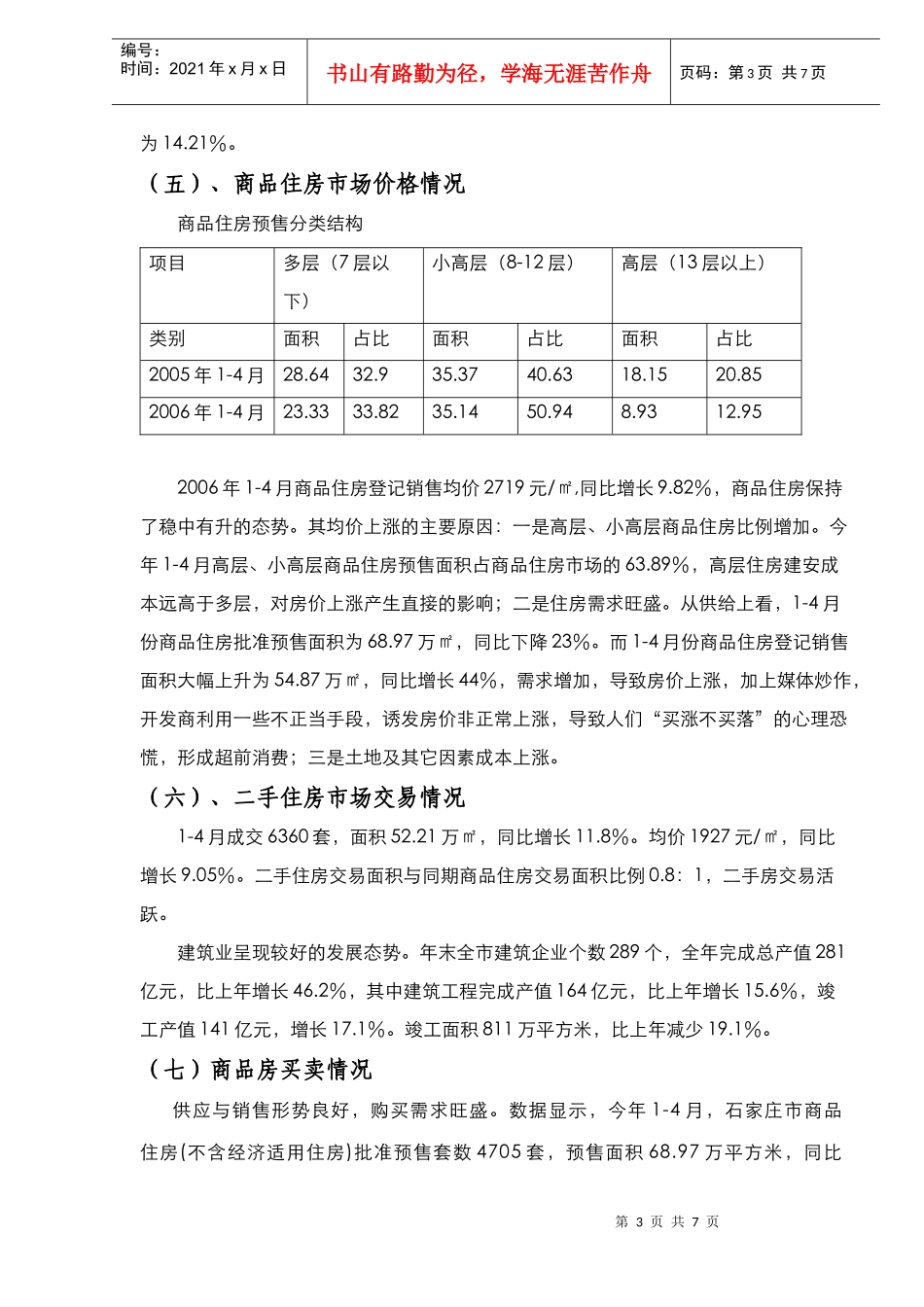 某地房地产市场基本情况分析_第3页