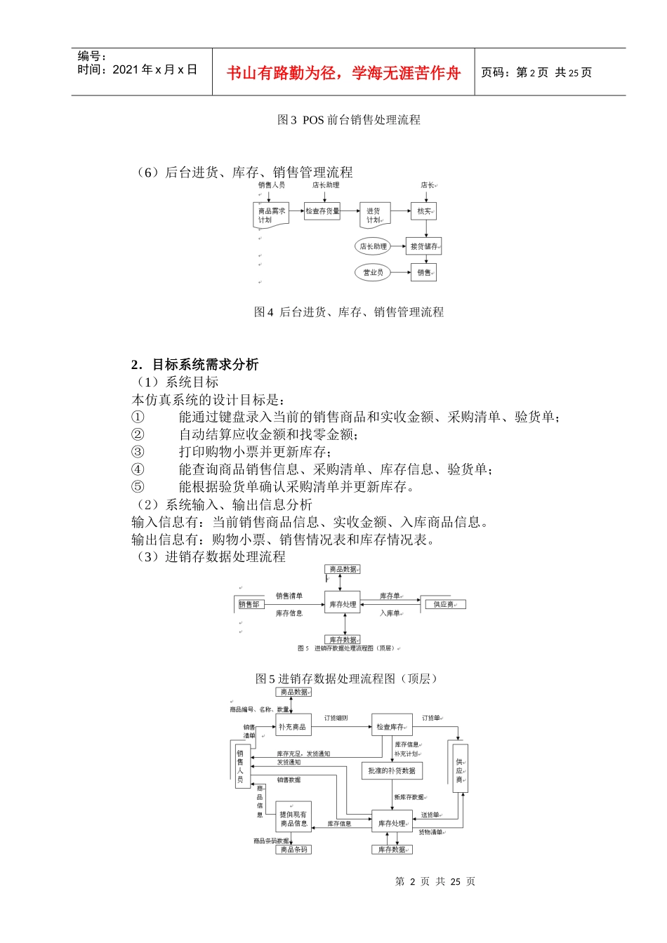 管理信息系统课程设计报告--超市门店进销存管理系统_第3页