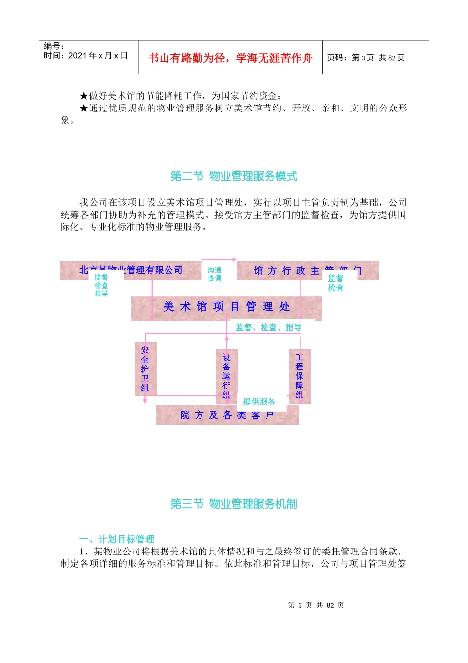某美术馆物业管理的服务模式_第3页