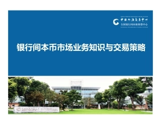 银行间本币市场业务知识与交易策略(PDF98页)