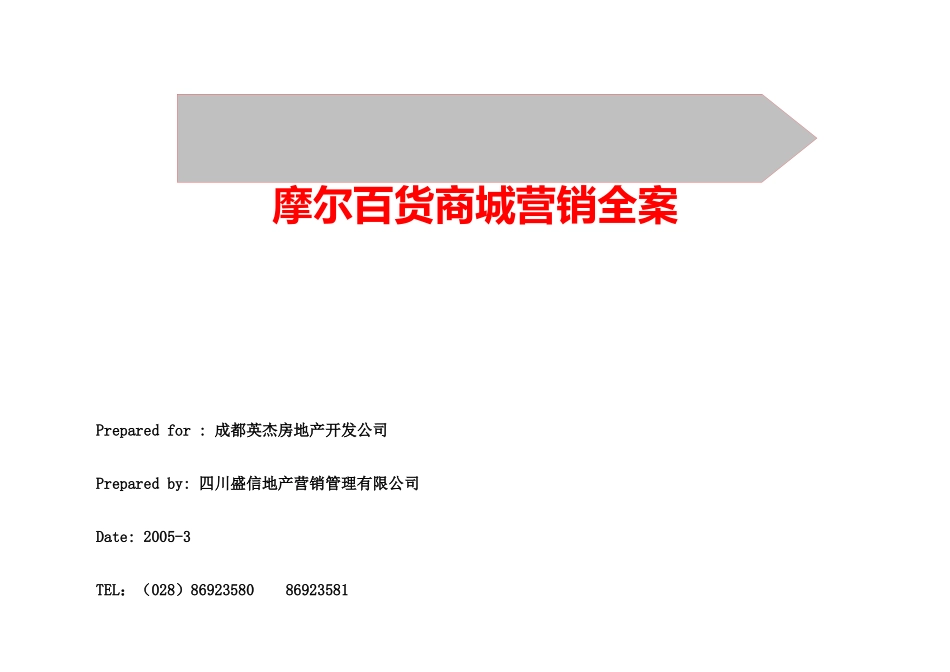 波尔多商城营销战略全案_第1页