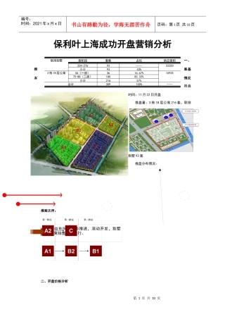 某地产叶上海成功开盘营销分析