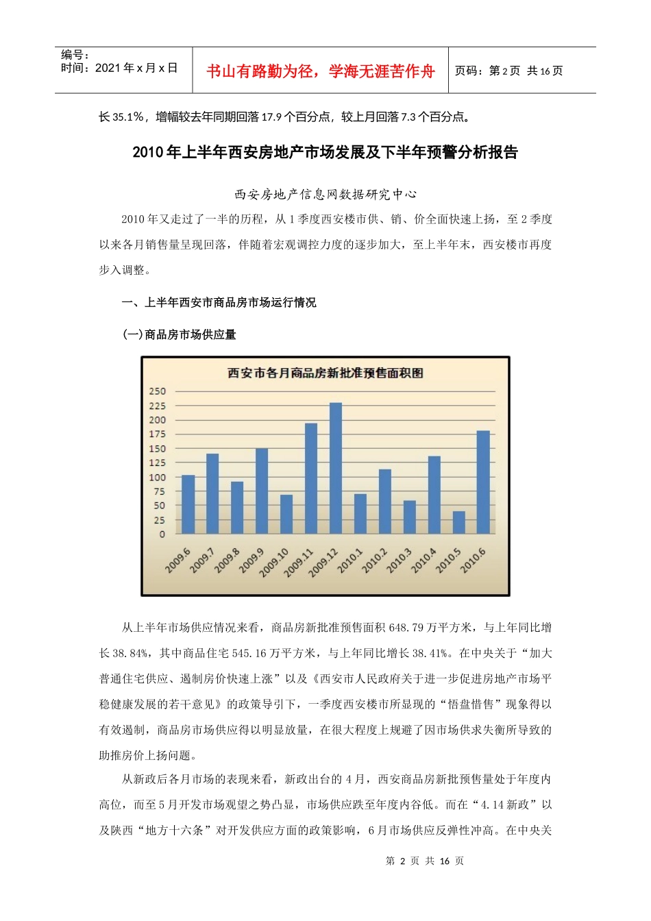 西安市房地产市场分析报告_第2页