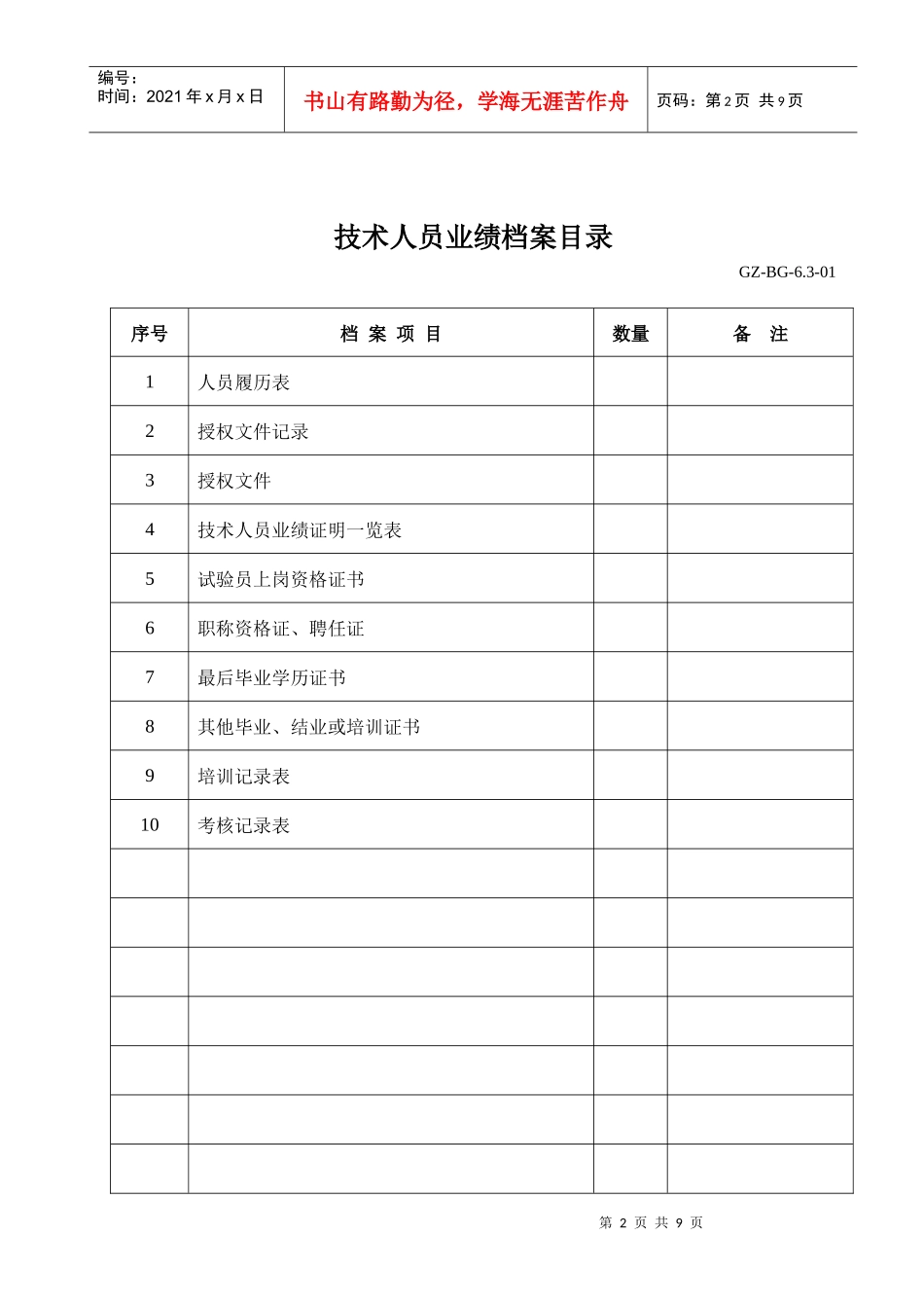 技术人员业绩档案_第2页