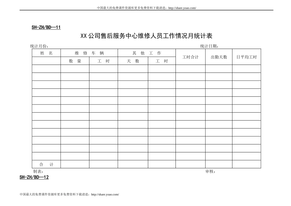 综合服务部表格11-19_第1页