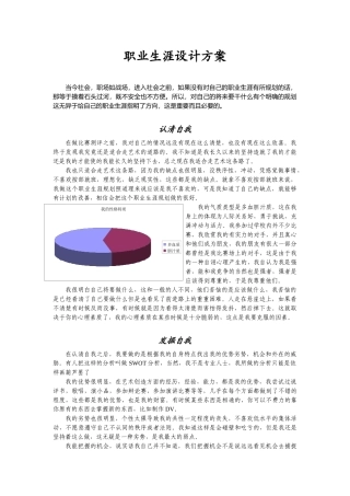职业生涯设计方案