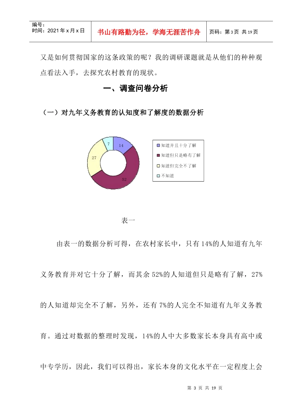 有关农村教育现状的调研_第3页