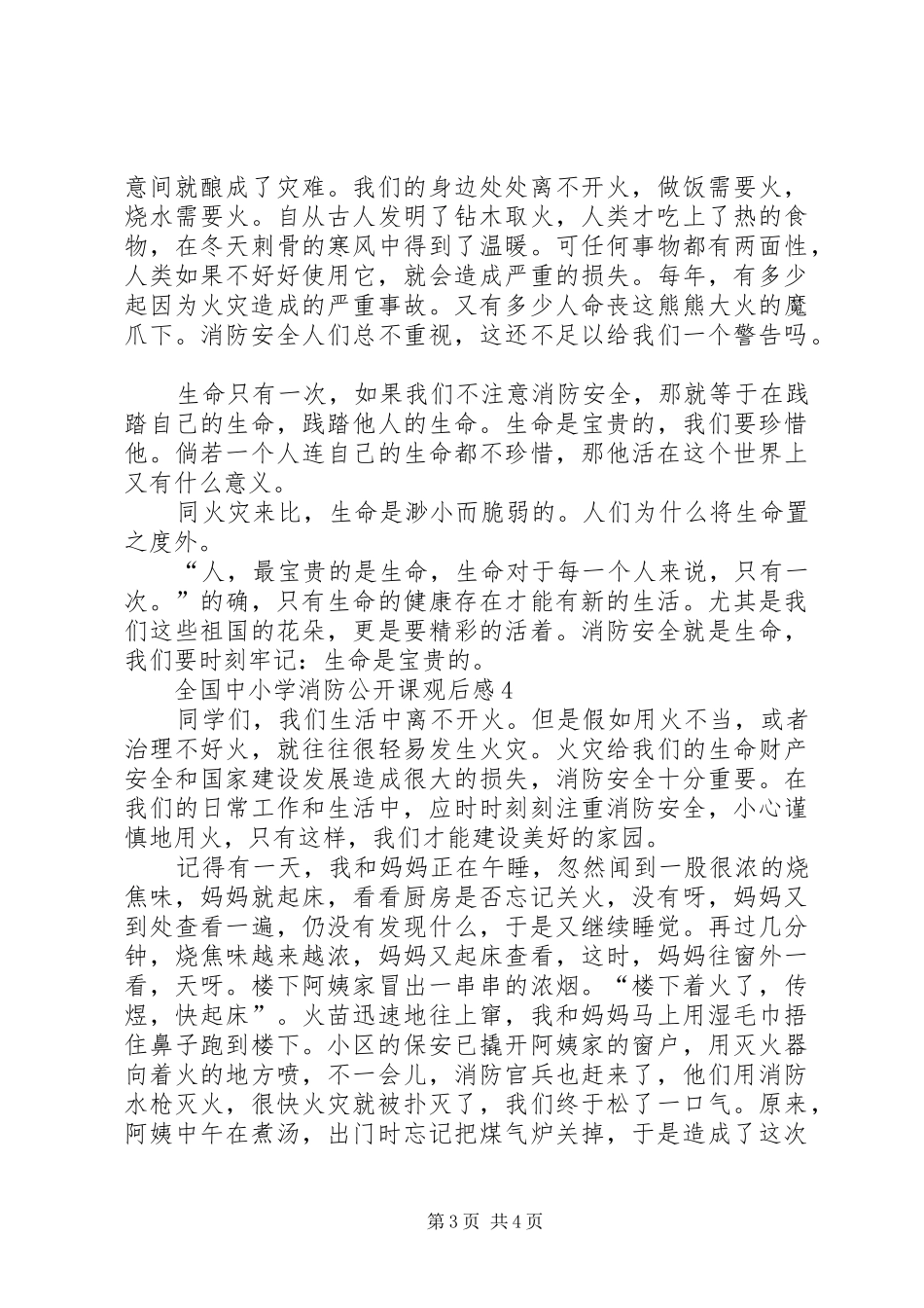 全国中小学消防公开课观后感_第3页