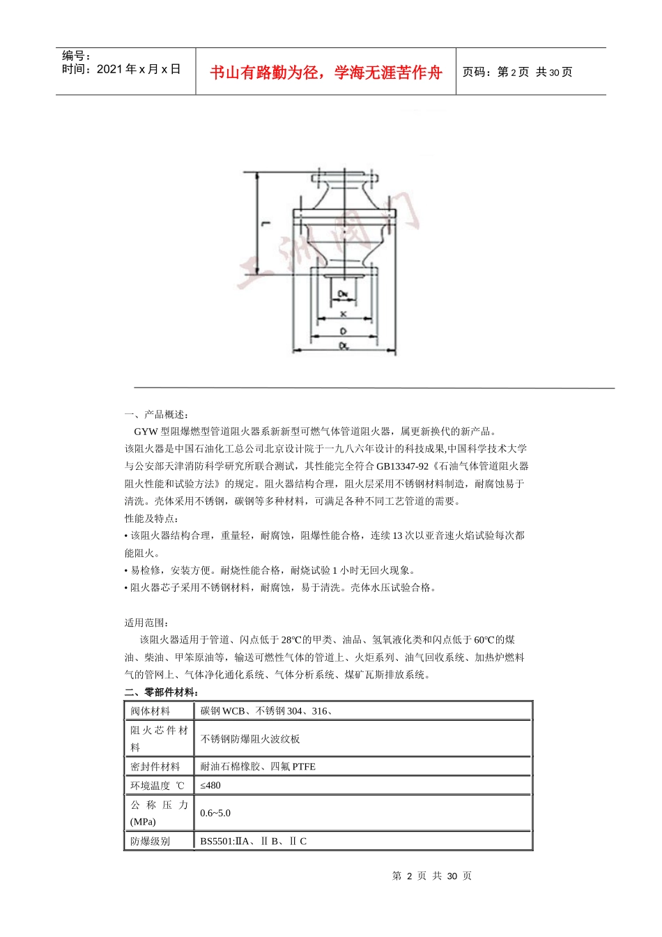 油罐阻火器价格_第2页
