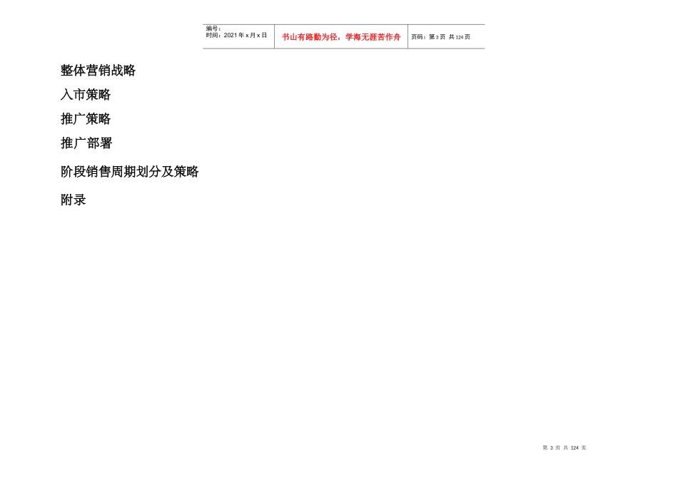 房地产营销策划方案(真主角服装改)_第3页