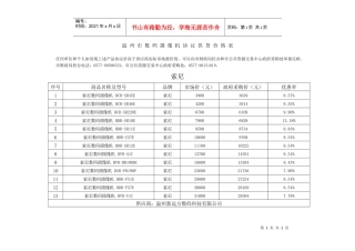 温州市数码摄像机协议供货价格表doc-索尼