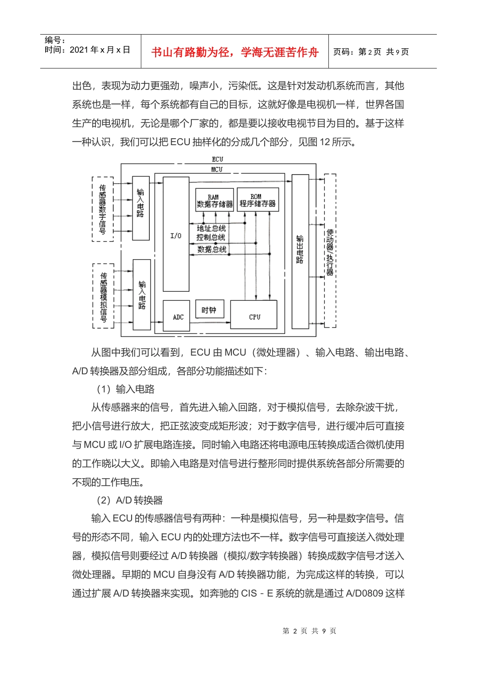 汽车CAN总线系统智能节点的设计_第2页
