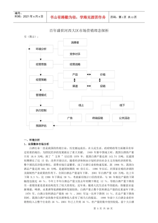 百年盛世河西大区市场营销理念探析