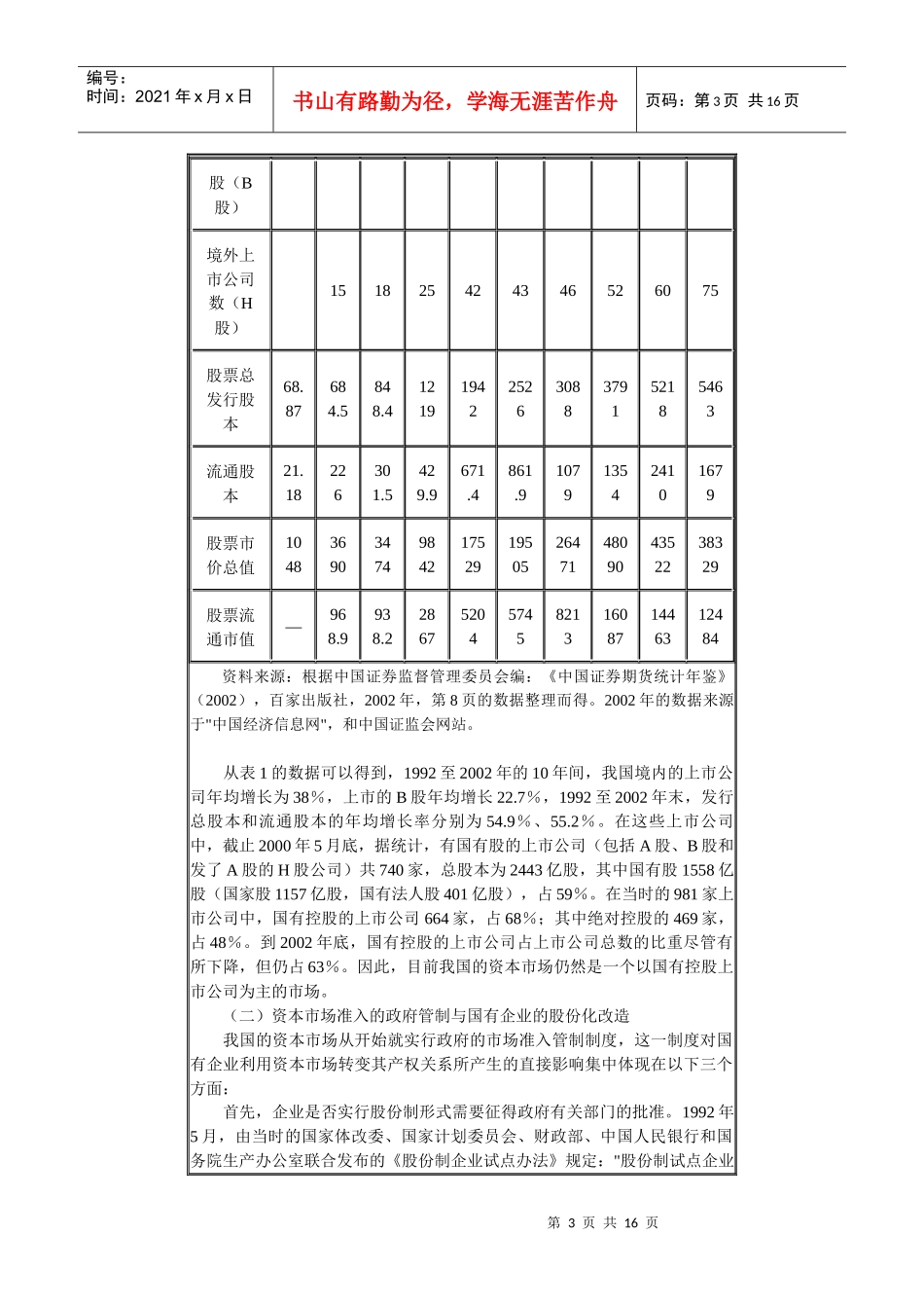 资本市场对国有企业产权改革影响的实证分析_第3页