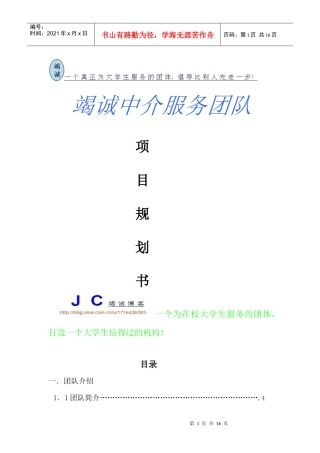 第三方服务项目规划书