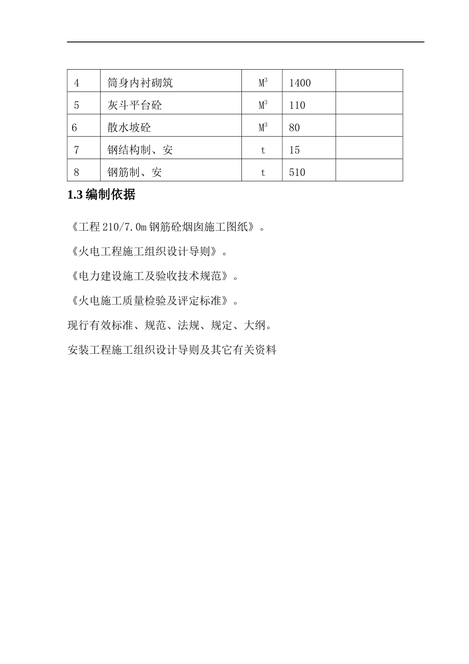 钢筋砼烟囱施工方案_第2页