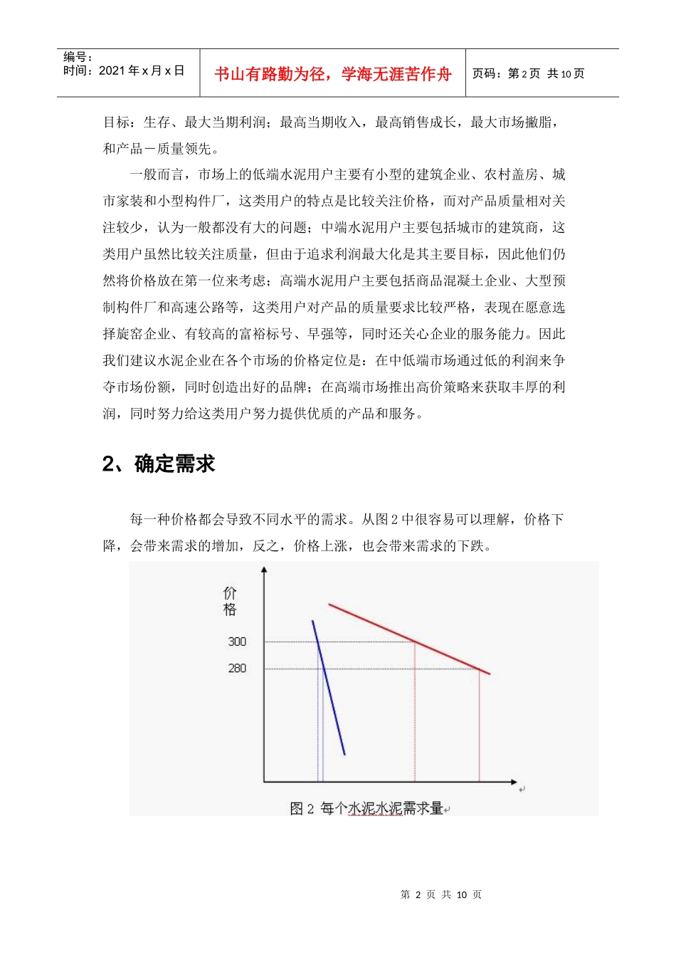 水泥企业的价格方案策1_第2页