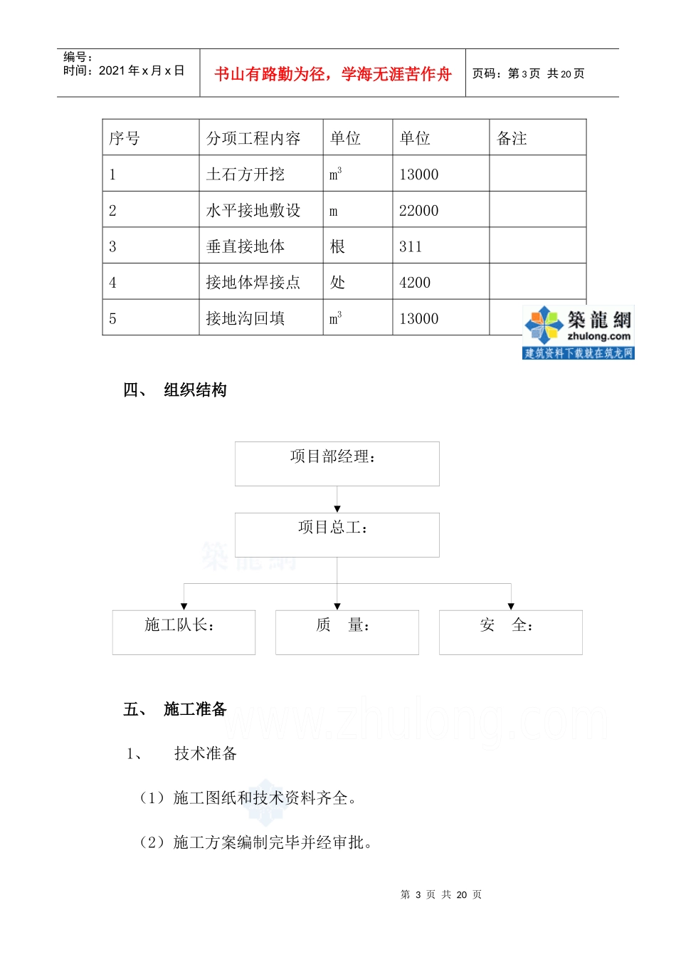 某工程防雷接地安装施工方案_secret_第3页