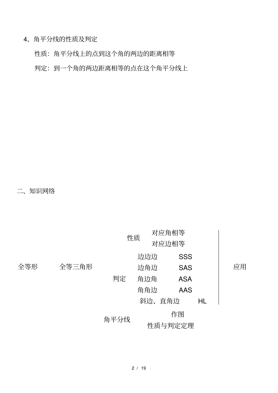 八年级全等三角形-知识点归纳与典型习题_第2页