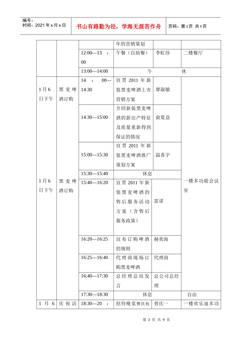 黑麦啤酒营销工作策划会议_第3页
