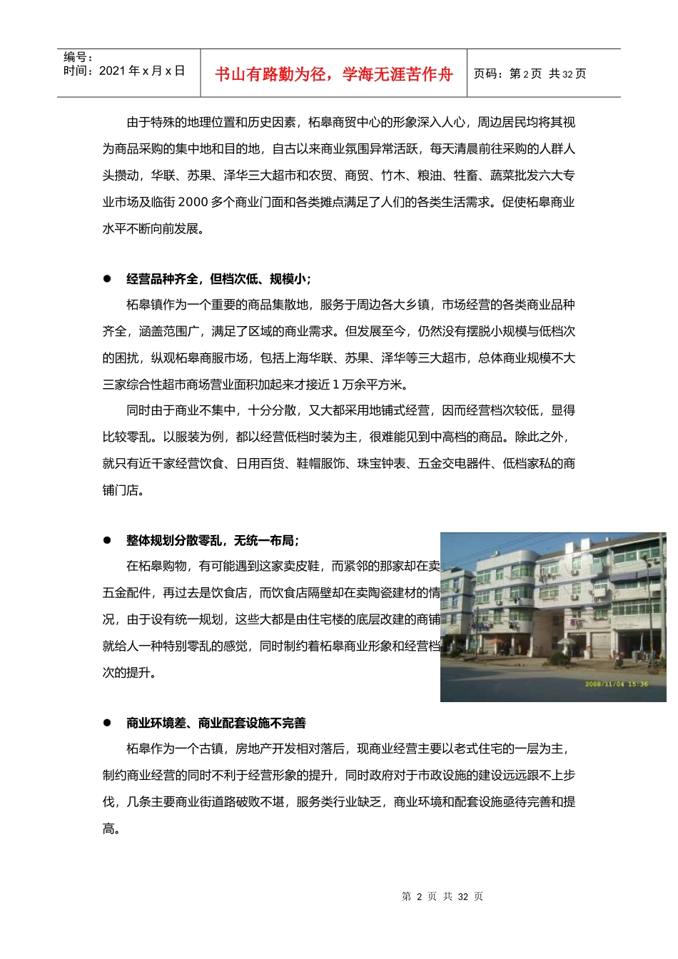 柘皋镇金巢商贸城项目营销策划报告_第2页