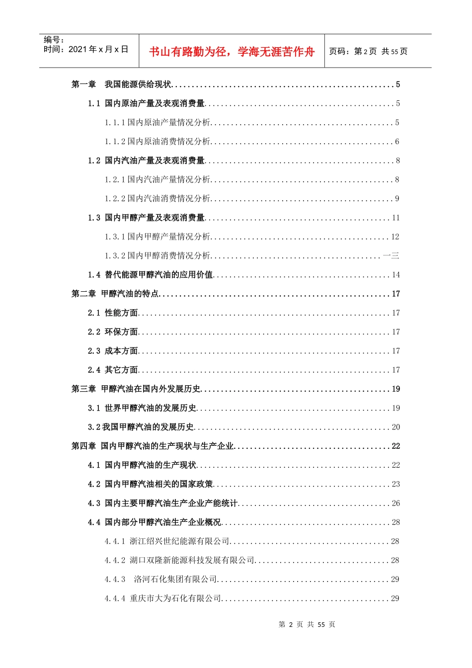 甲醇汽油市场调研报告_第2页