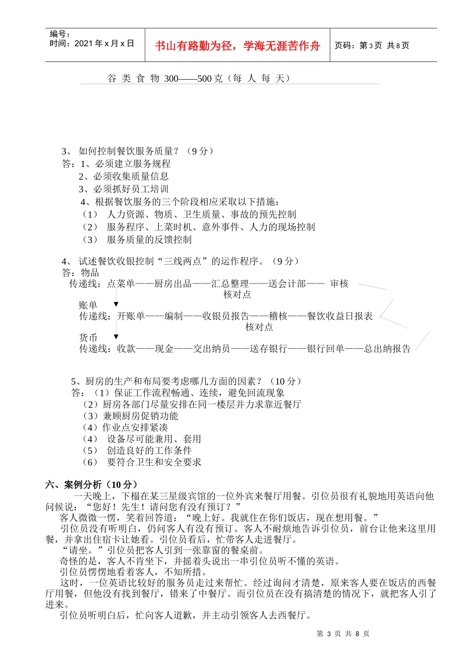 餐饮服务与管理-6114443233_第3页