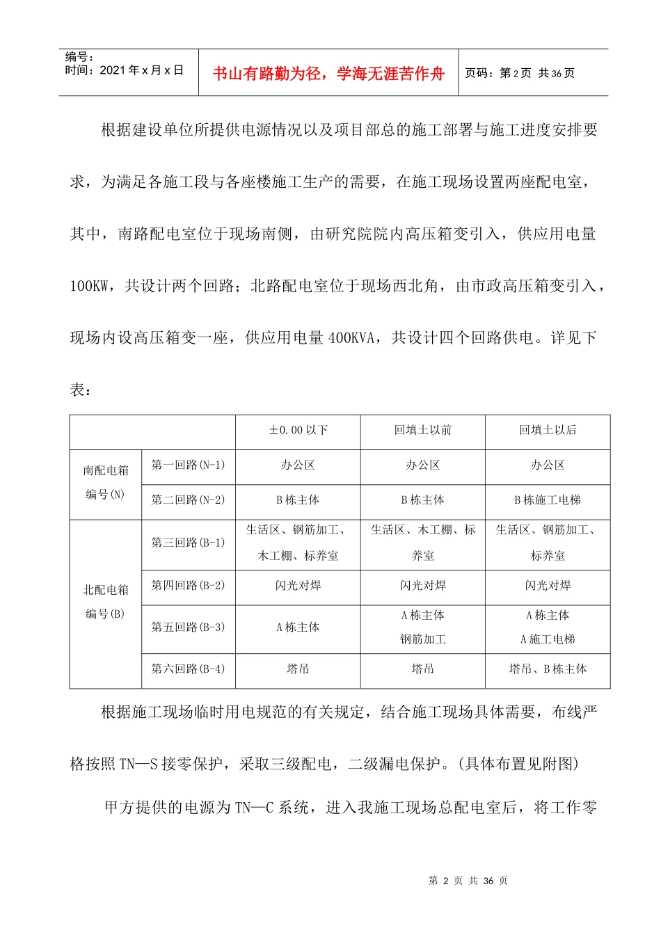 西部文化广场工程临时用电方案_第3页