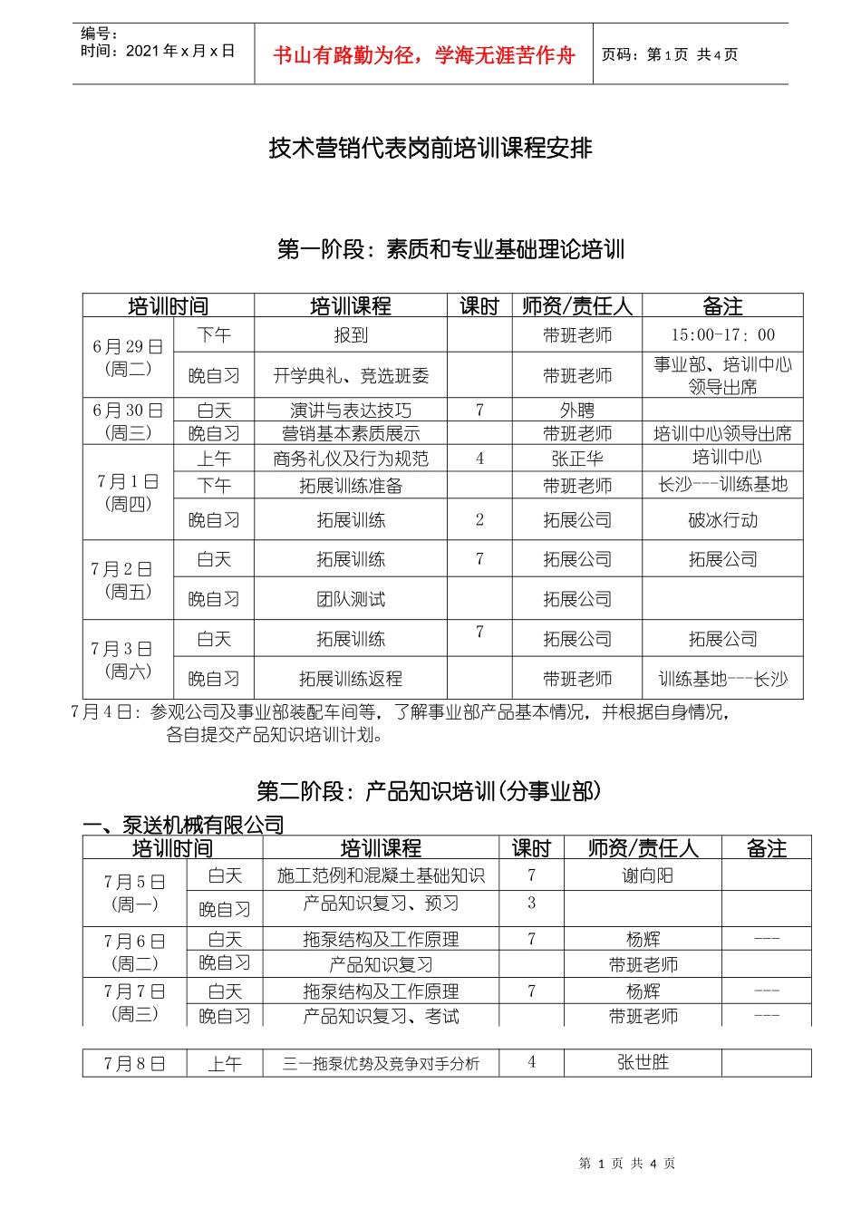第3期技术营销代表培训方案_第1页