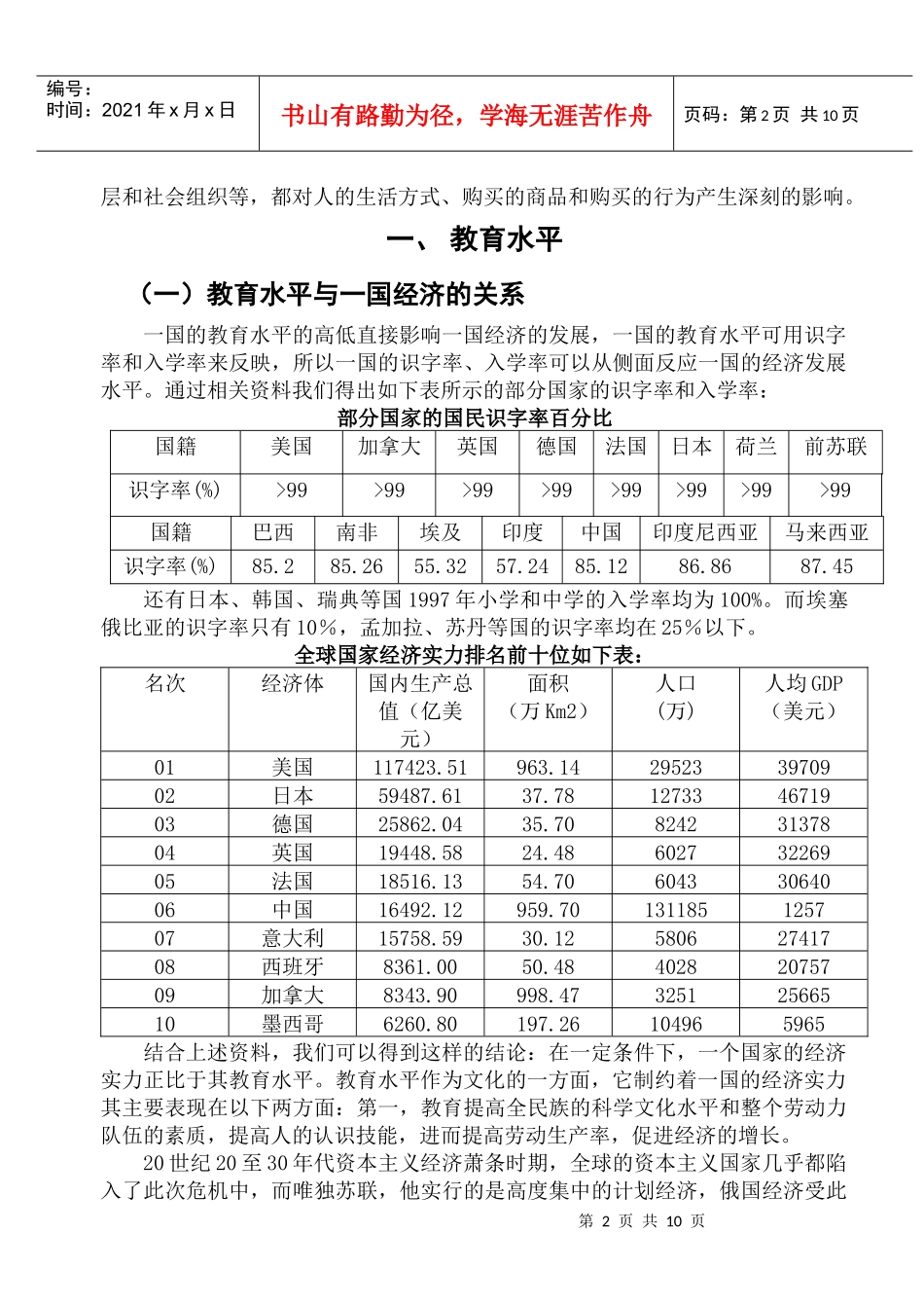 文化因素对国际营销的影响及其策略_第2页