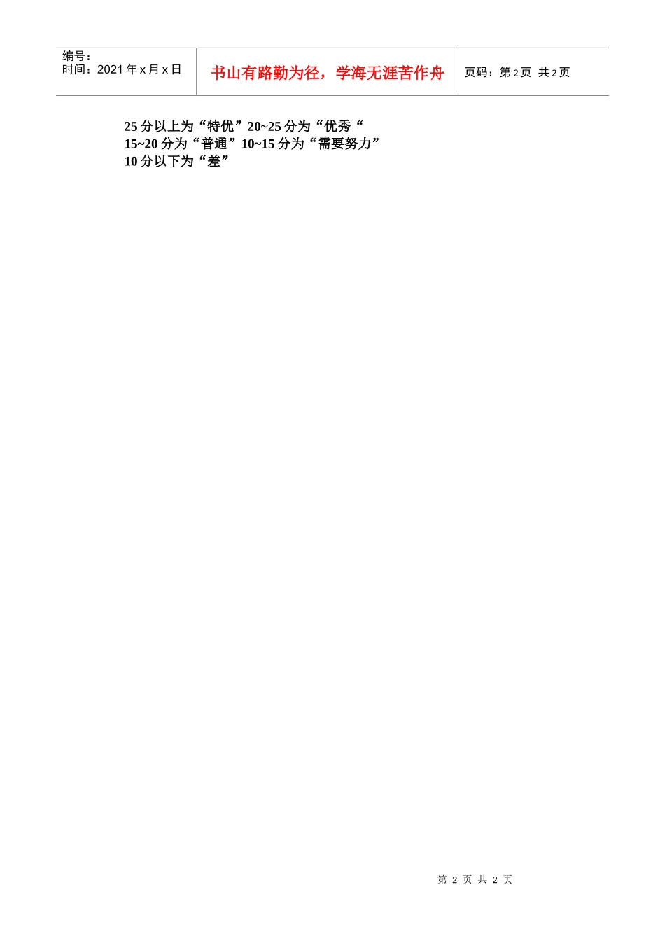 营销人员能力考核表(1)_第2页