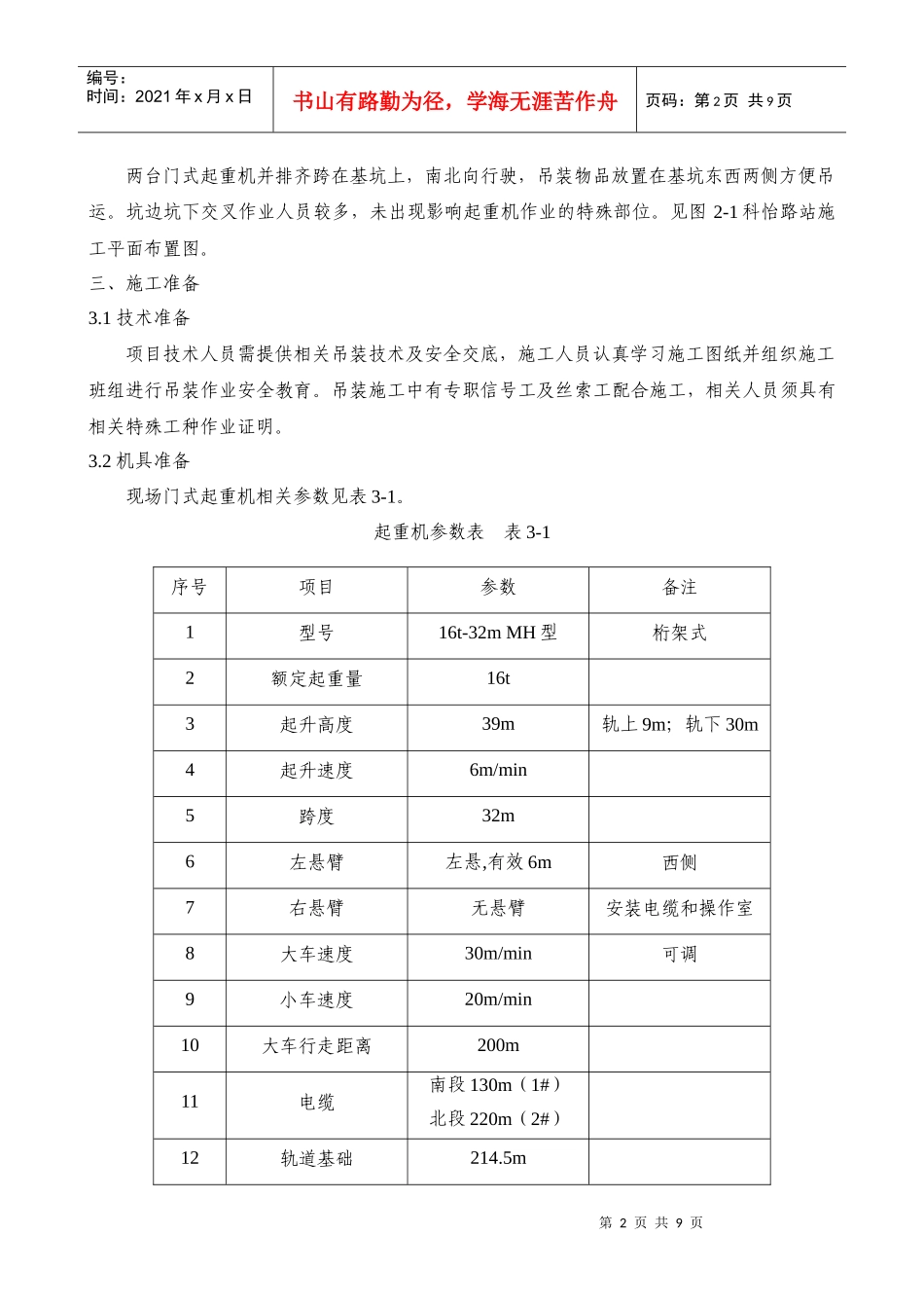 门式起重机吊装施工方案_第2页