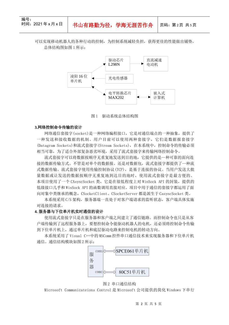 网络监控系统中服务器与单片机实时通信的设计与实现_第2页