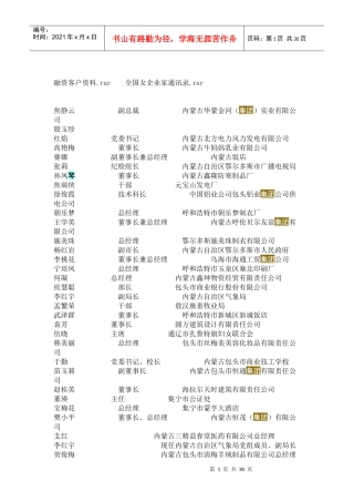 融资客户资料