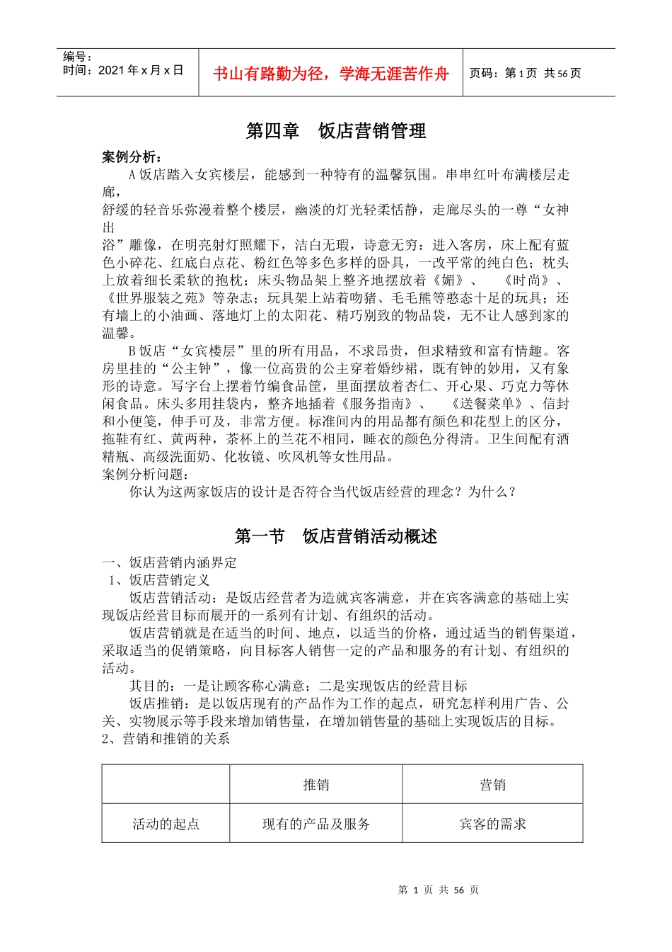 饭店营销管理_第1页