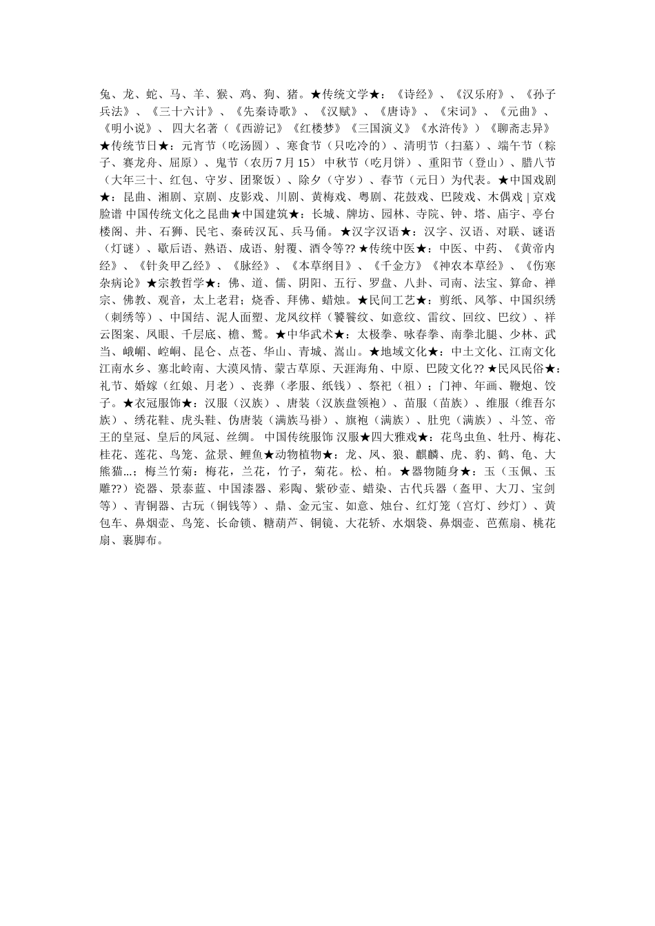 中国传统文化手抄报内容资料 _第3页