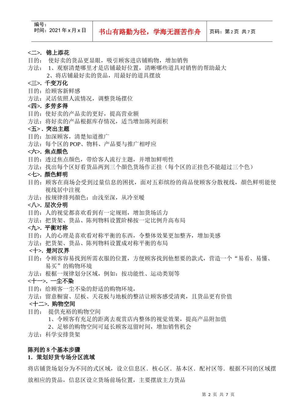 陈列标准手册_第2页