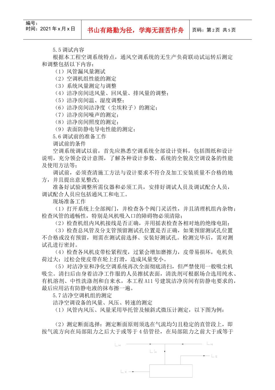 洁净工程的调试方案_第2页