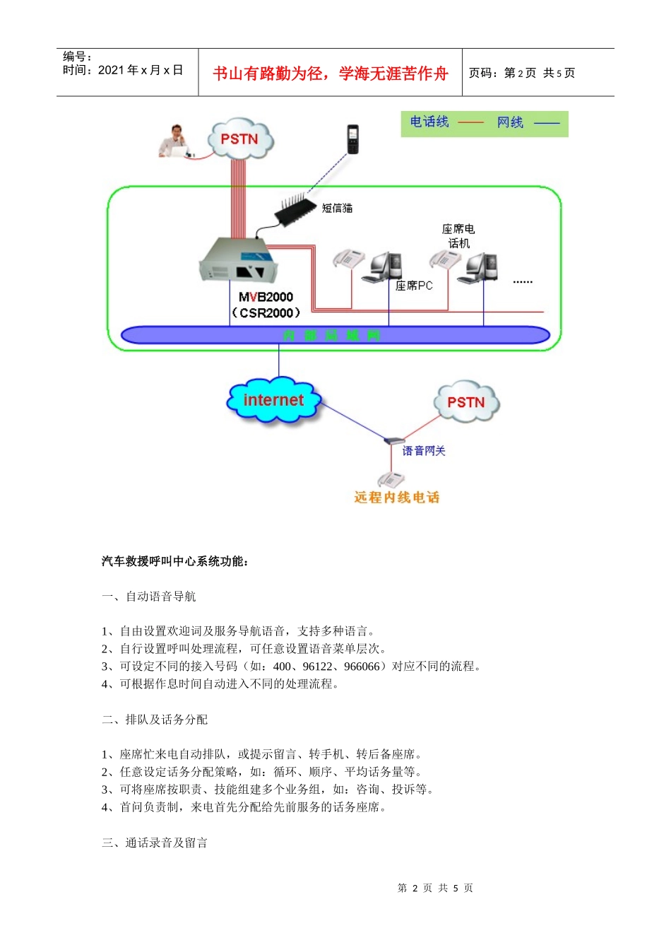 汽车救援呼叫中心解决方案_第2页