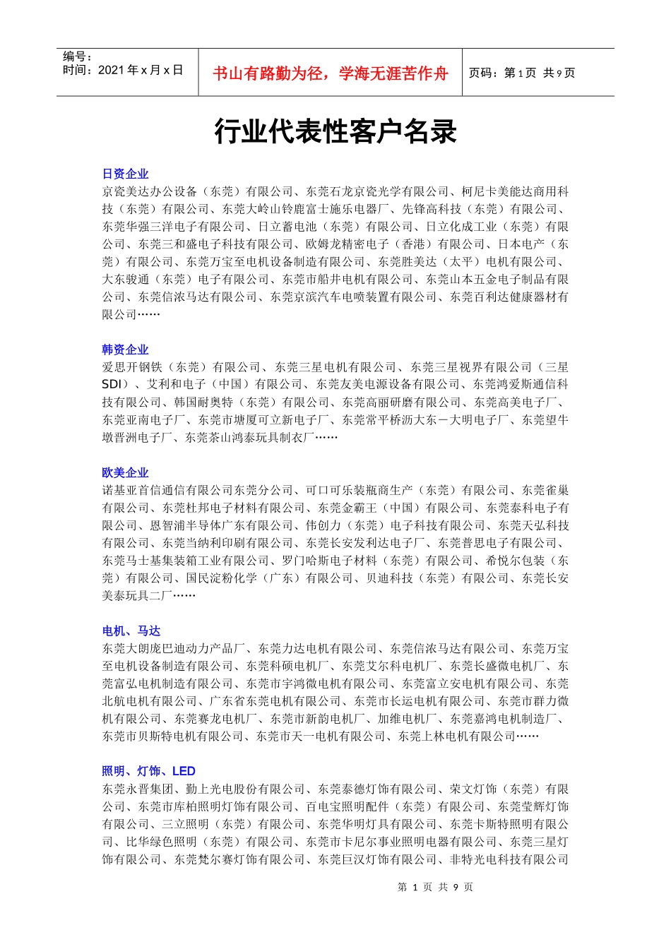 行业代表性客户名录[1]_第1页