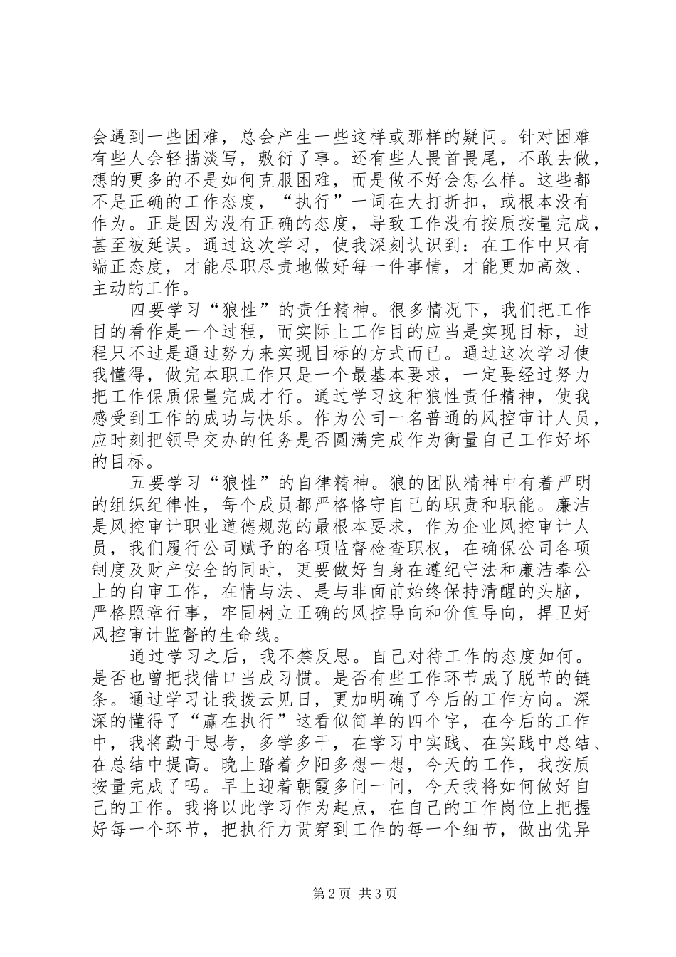 《狼性执行》读后感_第2页