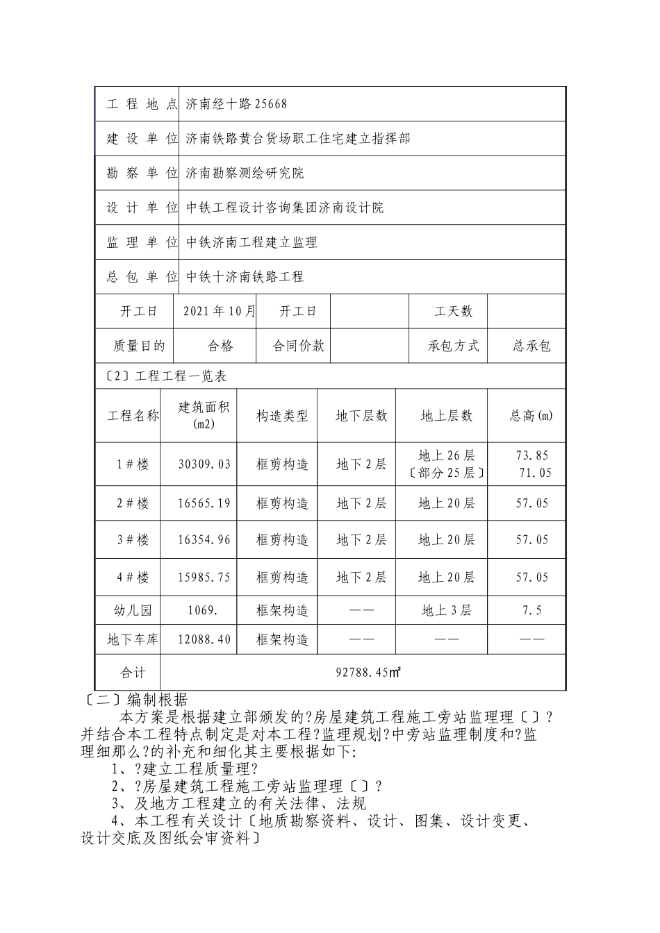 职工住宅楼工程监理旁站方案_第2页