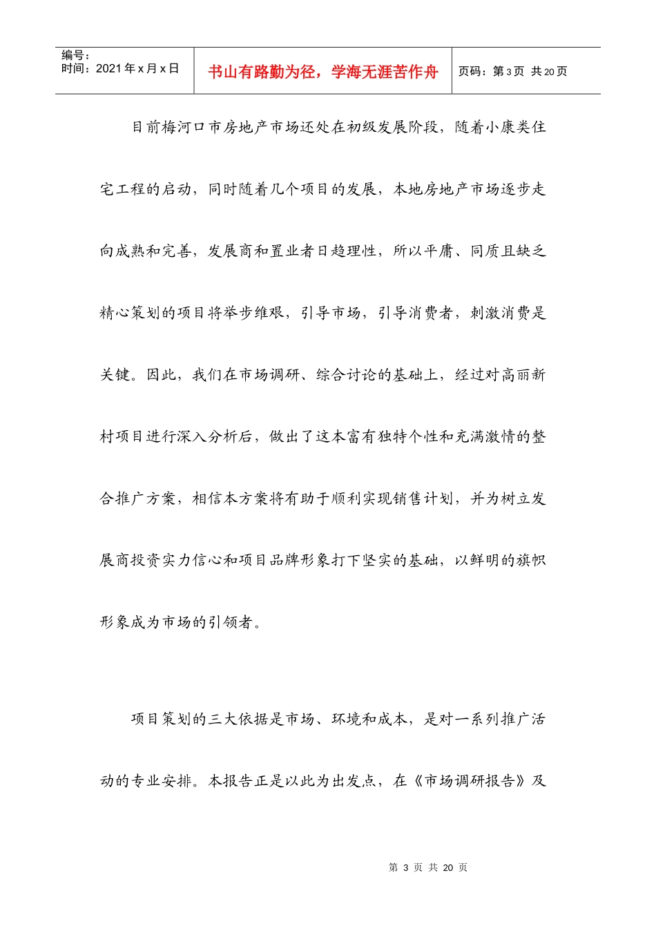 某项目年度营销推广策略方案_第3页