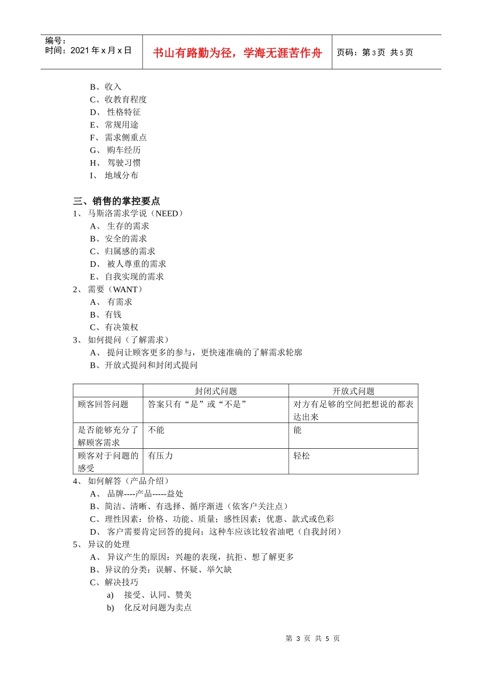 浅谈销售----东风标致4S店基础销售训练_第3页