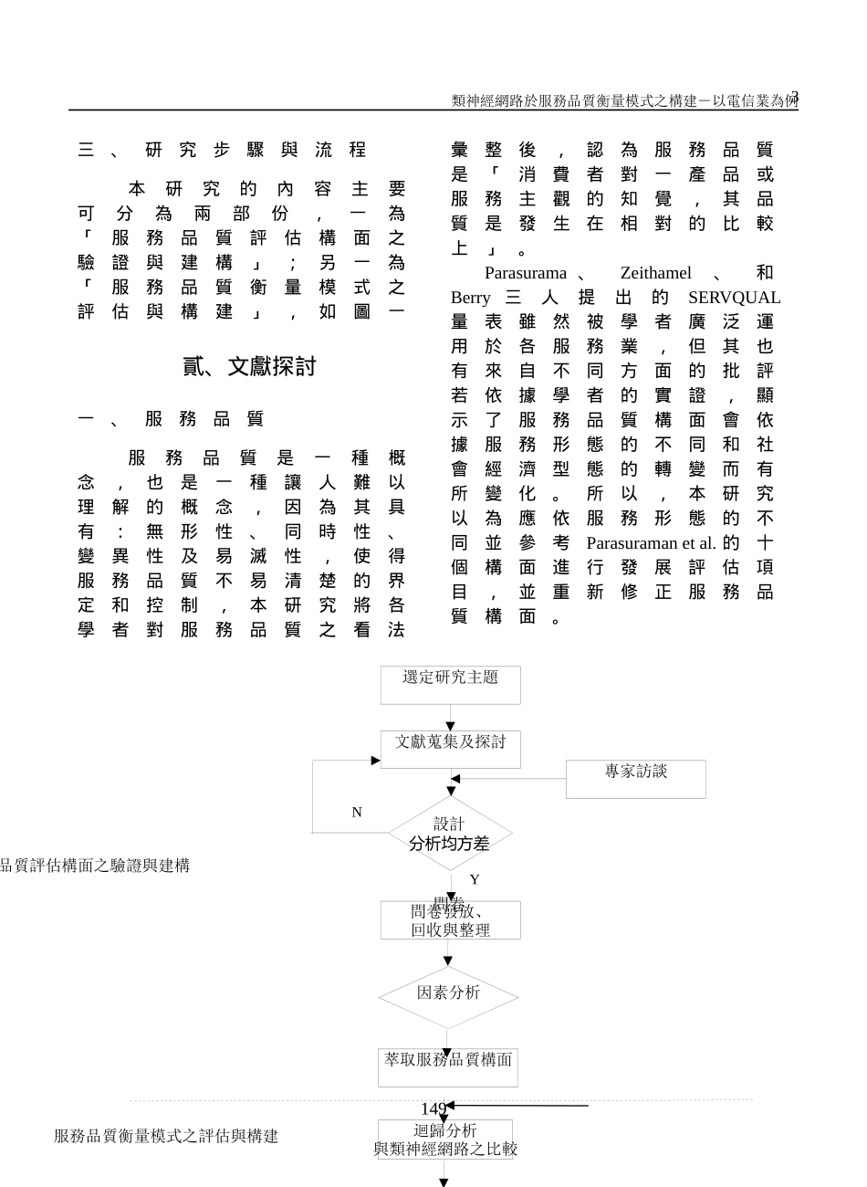 类神经网路於服务品质衡量模式之构建_第3页