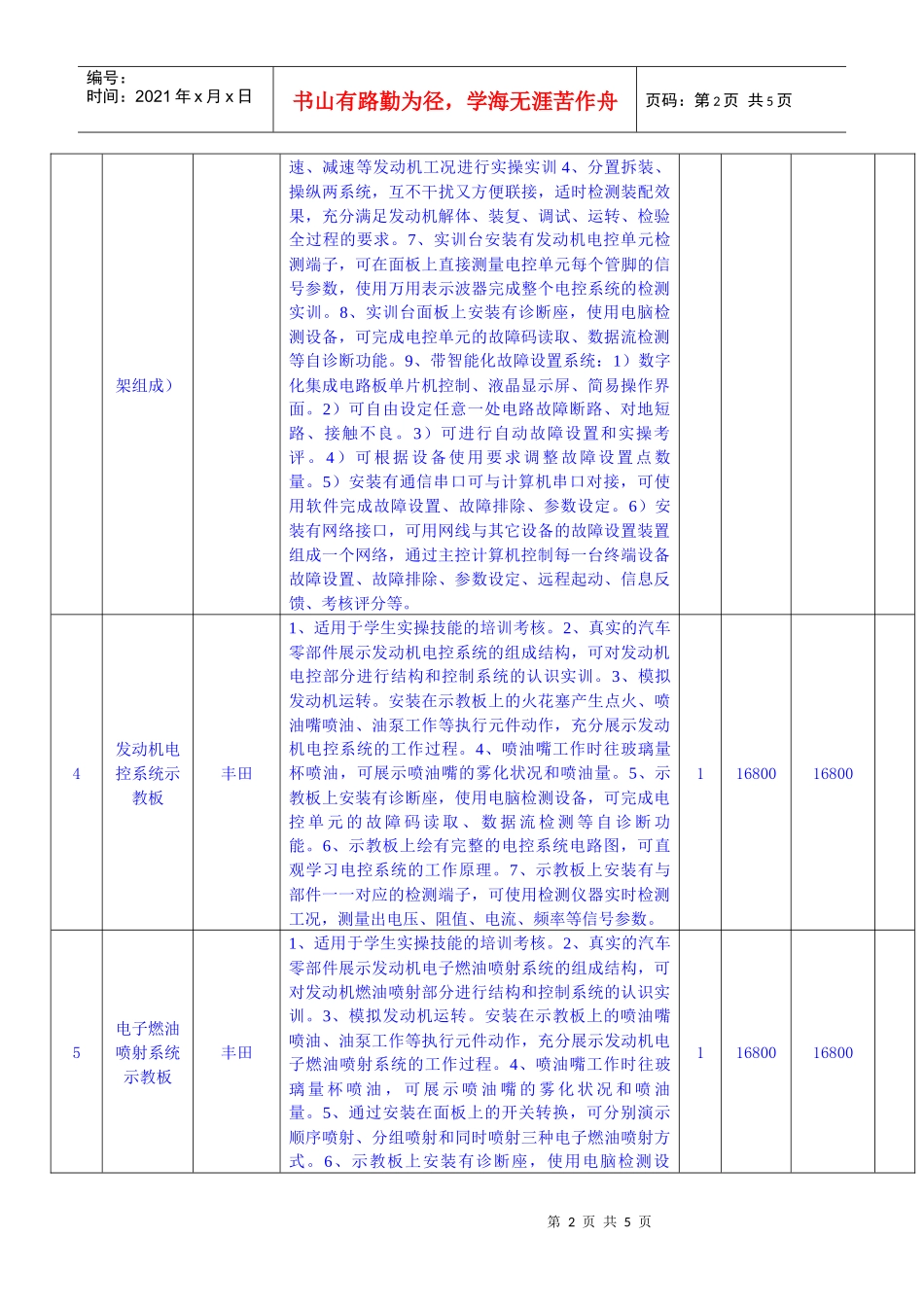 汽车实训室建设方案_第2页