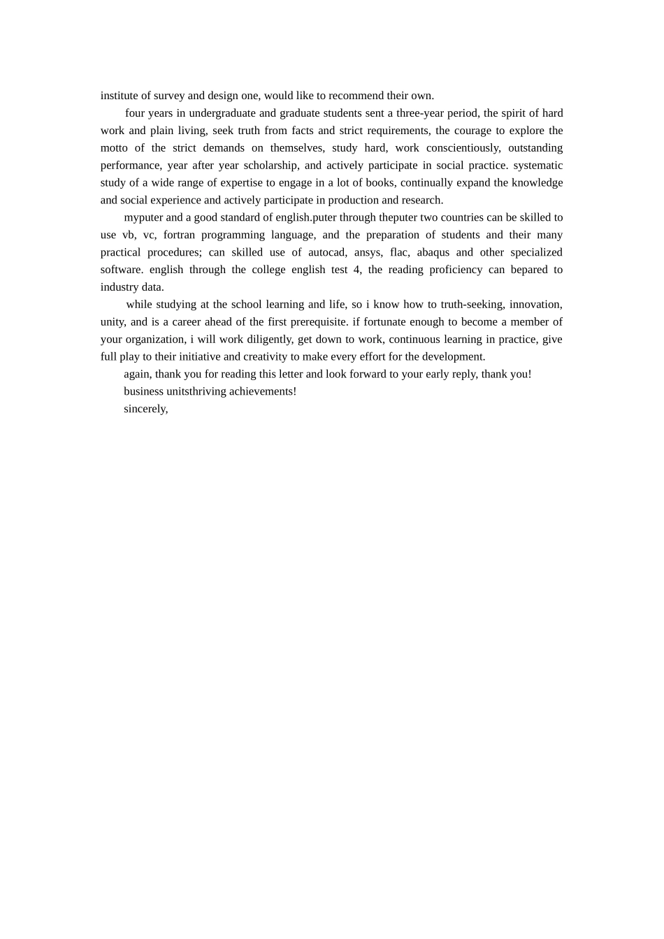 英语求ۥ职信范文【优选】精选 _第2页