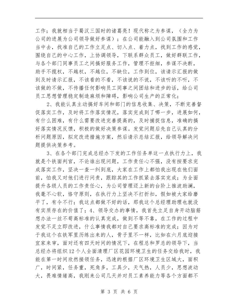 2024年经理助理个人总结_第3页